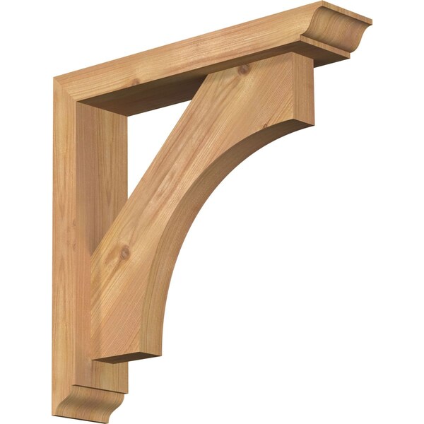 Ekena Millwork Westlake Traditional Smooth Bracket w/ Offset Brace, Western Red Cedar, 3 1/2"W x 16"D x 16"H BKT0402X16X16WTL01SWR - main